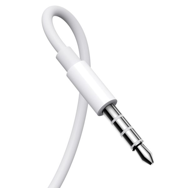 Mini ligzda 3,5 mm -strāvas austiņās ar baltu vadības tālvadības pulti