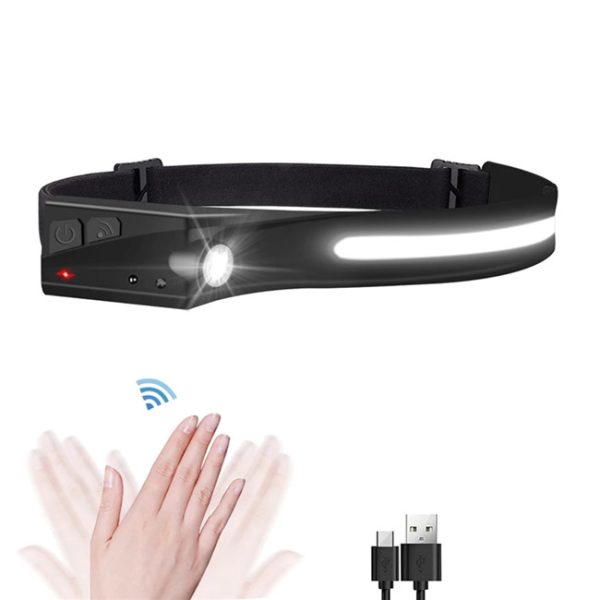 Priekšējā lukturīša LED lukturis ar IPX4 USB-C 1200 mAH IPX4