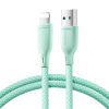 Kabelis Kabelis iPhone daudzkrāsu sērijai USB-A-Lighting 3A 1m Green