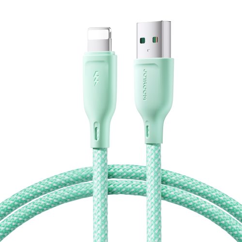 Kabelis Kabelis iPhone daudzkrāsu sērijai USB-A-Lighting 3A 1m Green