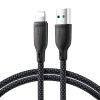 Kabelis Kabelis iPhone daudzkrāsu sērijai USB-A-Lighting 3A 1m Black