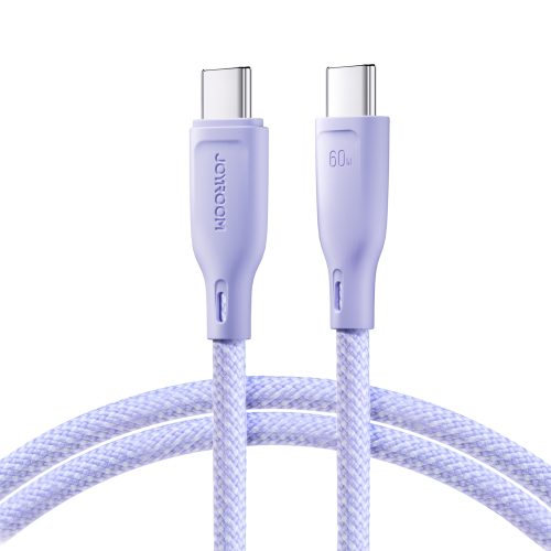 Kabeļu daudzkrāsu sērija USB-C-USB-C 60W Fast Transfer 1m Purple
