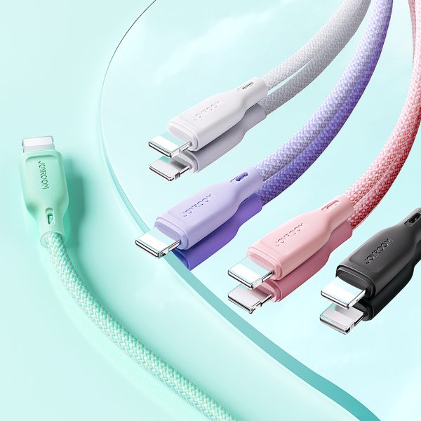 Kabeļu daudzkrāsu sērija USB-C-USB-C 60W Fast Transfer 1m Purple