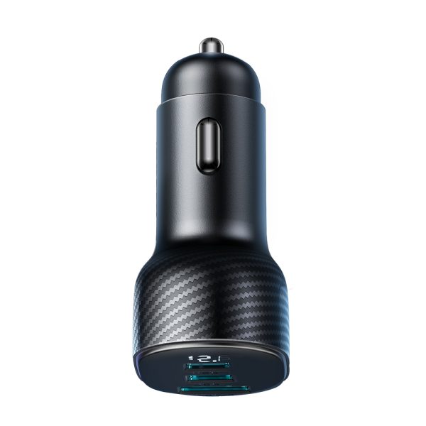 Automašīnu lādētājs ar 2x USB-C USB-A 30W USB-C displeju