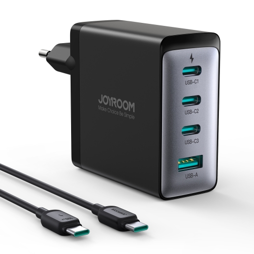 GAN lādētājs ar USB-C 3X USB-C USB-A 100W USB-C kabeli