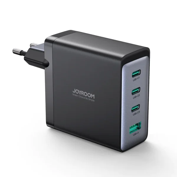 GAN lādētājs ar USB-C 3X USB-C USB-A 100W USB-C kabeli