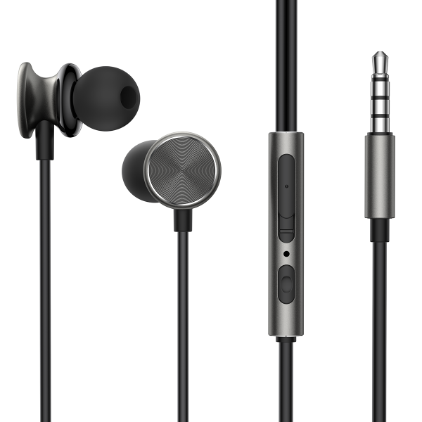 Vadu austiņas spārnā Hifi Hifi vadu sērijas JR-EW03 tumši pelēkā krāsā