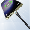 Kabeļa vads zvaigžņu gaismas sērijā USB-C-USB-C 100W 2m melnais