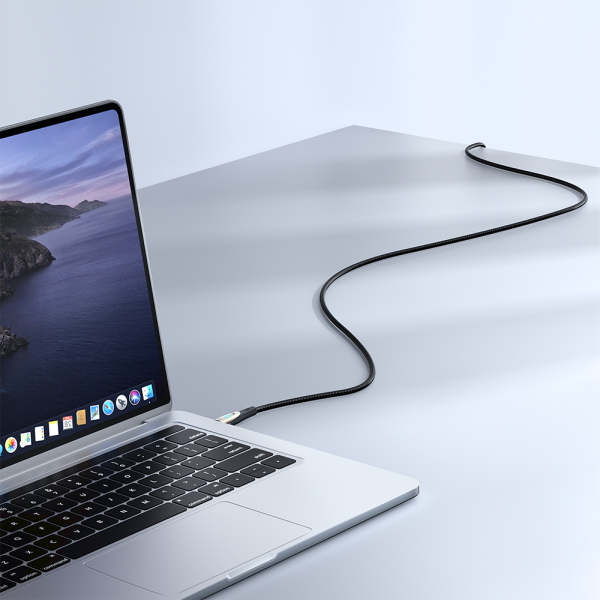 Kabeļa vads zvaigžņu gaismas sērijā USB-C-USB-C 100W 1,2m melns