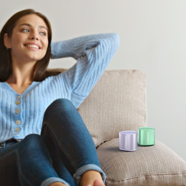 Mazs mini bezvadu skaļrunis TWS NIMO Bluetooth 5.3 5W zaļš