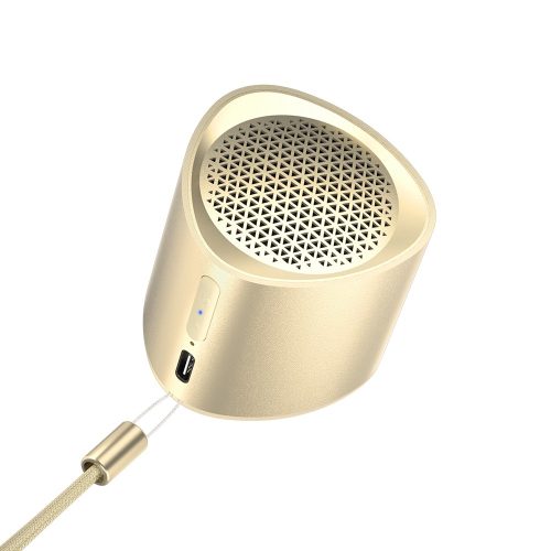 Mazs mini bezvadu skaļrunis TWS NIMO Bluetooth 5.3 5W zelts