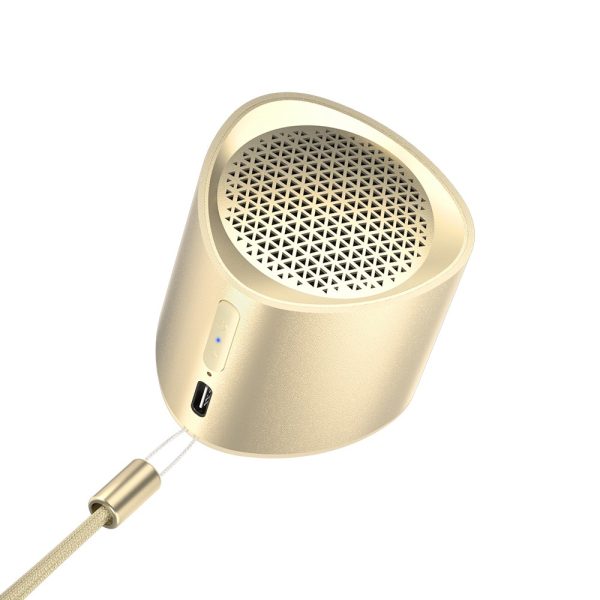 Mazs mini bezvadu skaļrunis TWS NIMO Bluetooth 5.3 5W zelts