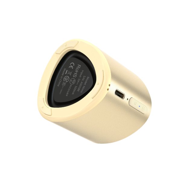 Mazs mini bezvadu skaļrunis TWS NIMO Bluetooth 5.3 5W zelts