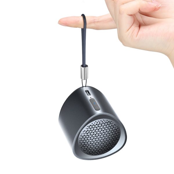 Mazs mini bezvadu skaļrunis TWS NIMO Bluetooth 5.3 5W melns