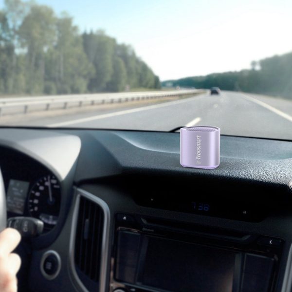 Mazs mini bezvadu skaļrunis TWS NIMO Bluetooth 5.3 5W purpursarkanā