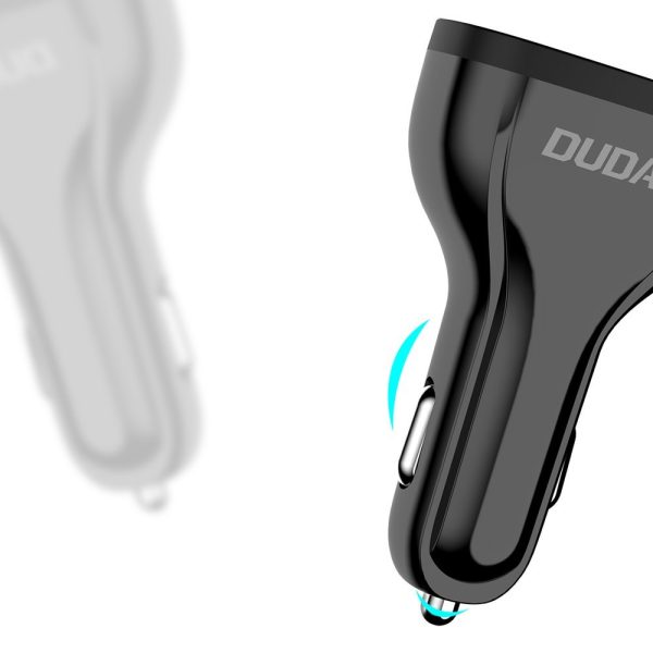 3x USB automašīnas lādētājs ātrais lādiņš 3.0 QC3.0 2,4A 18W balts