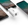 Neliels tīkla lādētājs USB 2.1a melnā krāsā