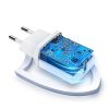 Neliels tīkla lādētājs USB 2.1a melnā krāsā