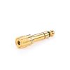 Adaptera adapteris ar 3,5 mm mini domkratu līdz 6,3 mm Jack Golden