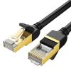 Kabeļa plākstera kabelis LAN RJ45 CAT 7 STP 10Gbps 2m melns