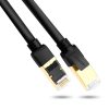 Kabeļa plākstera kabelis LAN RJ45 CAT 7 STP 10Gbps 2m melns
