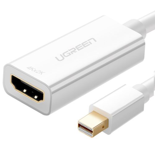 Adaptera adapteris FHD Mini Displayport (vīrietis) uz HDMI (sievietes) balta