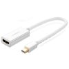 Adaptera adapteris FHD Mini Displayport (vīrietis) uz HDMI (sievietes) balta