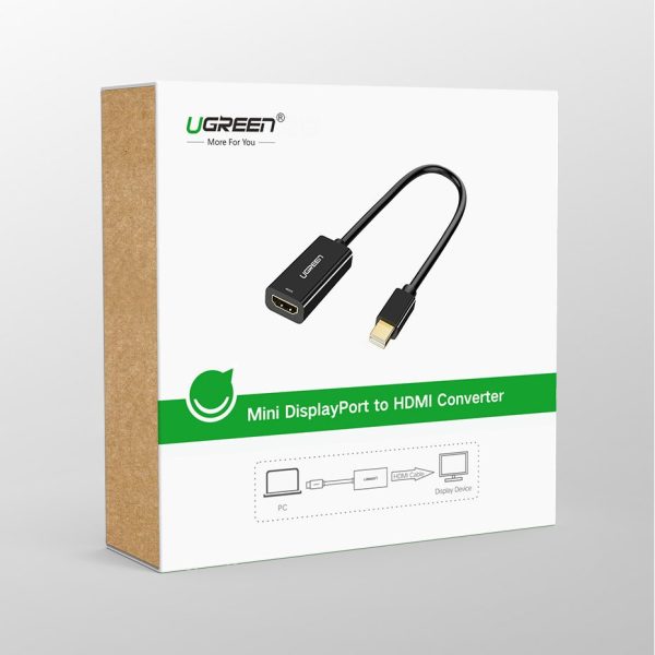 Adaptera adapteris FHD Mini Displayport (vīrietis) uz HDMI (sievietes) balta