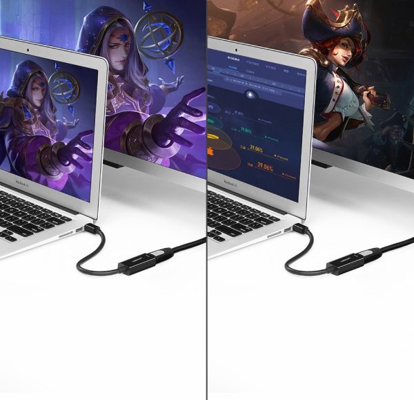 Adaptera adapteris FHD Mini Displayport (vīrietis) uz HDMI (sievietes) balta