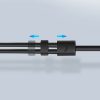AUX 3,5 mm mini domkrata kolektora adapteris mikrofonam un melnām austiņām