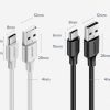 Izturīgs kabeļa USB kabelis - USB -C 480 Mb / s 3a 1,5m melns
