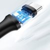 Izturīgs kabeļa USB kabelis - USB -C 480 Mb / s 3a 1,5m melns