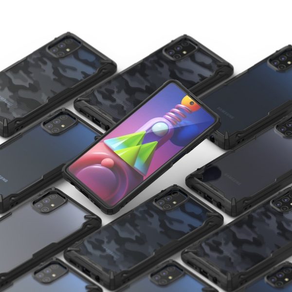 Izturīga pastiprināta tālruņa korpuss Galaxy M51 Fusion X Black