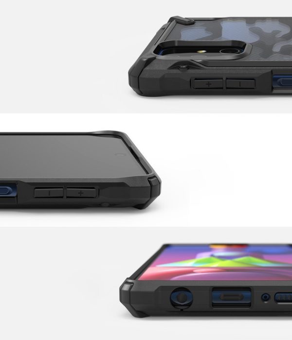 Izturīga pastiprināta tālruņa korpuss Galaxy M51 Fusion X Black