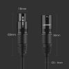 Paplašināšanas kabeļa audio kabelis XLR mikrofonam 1m melns
