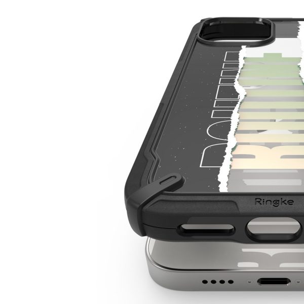 Bruņots korpuss ar rāmi ar iPhone 12 Mini Fusion X Design Routine Black
