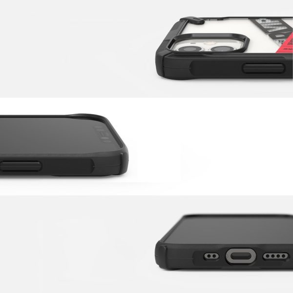 Bruņots korpuss ar rāmi ar iPhone 12 Mini Fusion X Design Routine Black