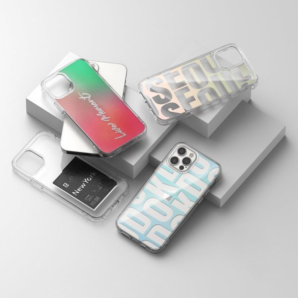 Bruņu korpusa vāks ar gēla rāmja iPhone 12 Pro Max Fusion Design rozā zaļā krāsā