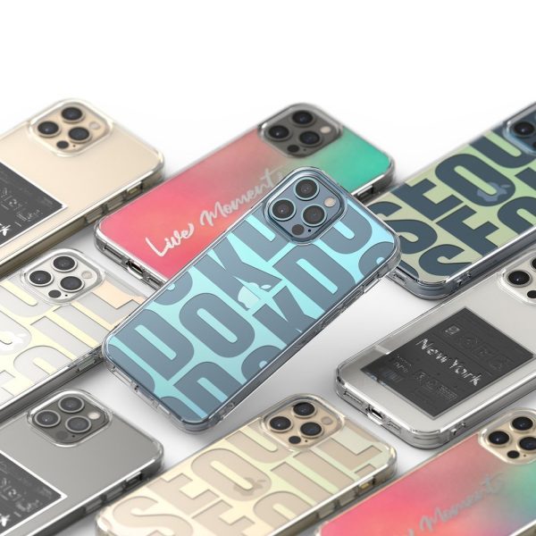 Bruņu korpusa vāks ar gēla rāmja iPhone 12 Pro Max Fusion Design rozā zaļā krāsā