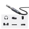 Stereo aux aux aux kabeļa mini ligzda - USB -C planšetdatoram 1m melns