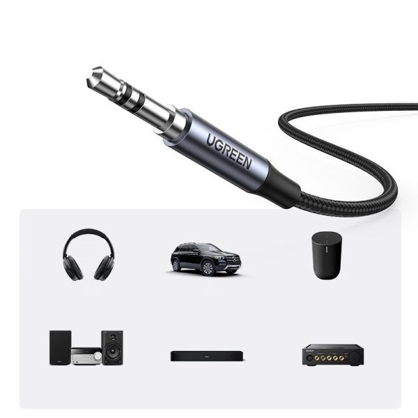 Stereo aux aux aux kabeļa mini ligzda - USB -C planšetdatoram 1m melns