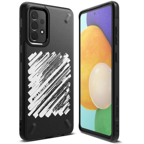 Izturīgs pastiprināts korpuss Galaxy A72 4G Onyx Paint Black Phone