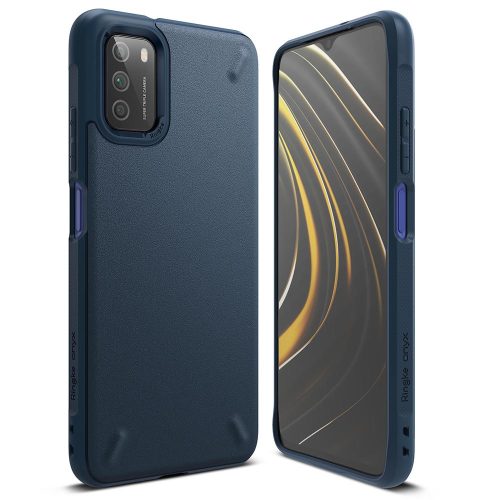 Izturīgs pastiprināts tālruņa korpuss Xiaomi Poco M3 Onyx Navy Blue