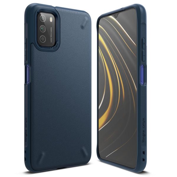 Izturīgs pastiprināts tālruņa korpuss Xiaomi Poco M3 Onyx Navy Blue