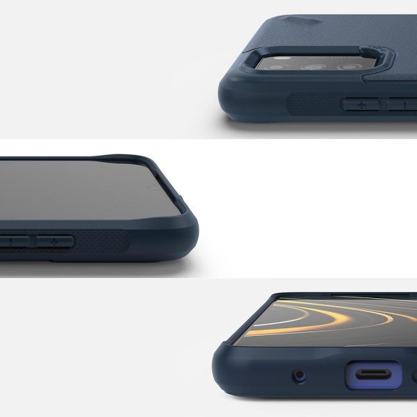 Izturīgs pastiprināts tālruņa korpuss Xiaomi Poco M3 Onyx Navy Blue