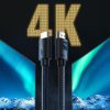 HDMI 2.0 4K video audio kabeļa kabelis pītā 1m melnā krāsā