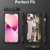 Bruņots korpuss ar rāmi ar iPhone 13 Mini Fusion X Dizaina biļete melnā josla