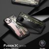 Bruņots korpuss ar rāmi ar iPhone 13 Mini Fusion X Dizaina biļete melnā josla