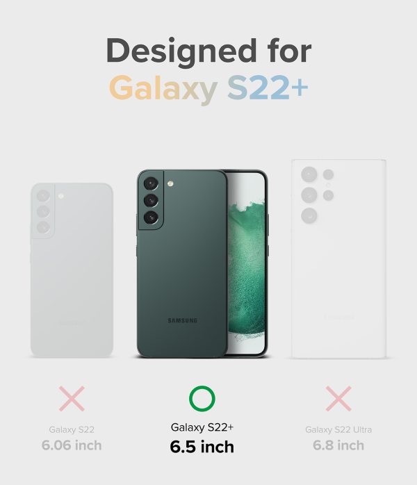 Bruņu korpusa vāks ar Galaxy S22+ saplūšanas dizaina želejas rāmi.