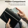 Ādas korpusa apvalks ar atloku Galaxy S22+ folio paraksts melns